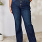 Judy Blue Full Size Button-Fly Straight Jeans