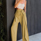 Tied High Waist Wide Leg Pants