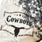 COWBOYS Round Neck Short Sleeve T-Shirt