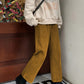 Corduroy High Waist Cropped Straight Pants