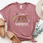 Letter Graphic Round Neck Short Sleeve T-Shirt