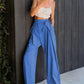 Tied High Waist Wide Leg Pants