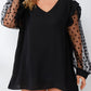 Plus Size Ruffled V-Neck Blouse