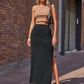 Split High Waist Skirt