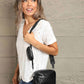 Adored PU Leather Shoulder Bag with Small Purse