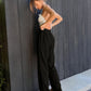 Tied High Waist Wide Leg Pants