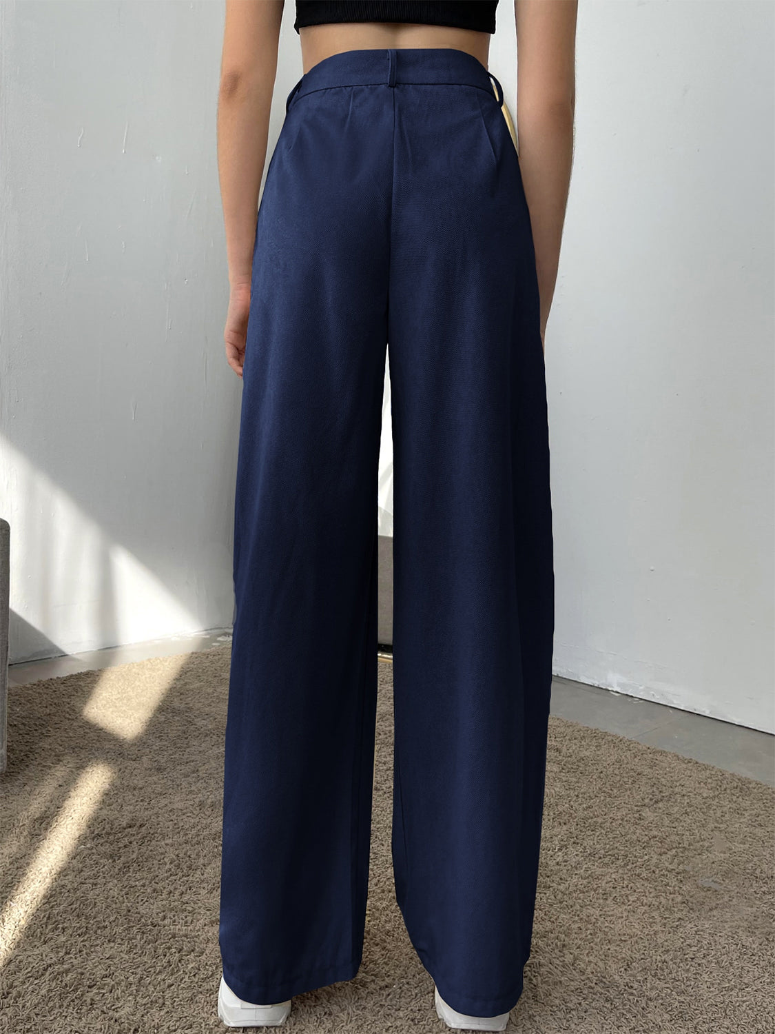 Straight Leg High Waist Pants