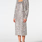 Sequin Cardigan and Straight Dress Set