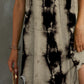 Tie-Dye Grecian Neck Dress