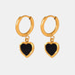 18K Gold-Plated Heart Drop Earrings
