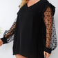 Plus Size Ruffled V-Neck Blouse