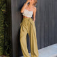 Tied High Waist Wide Leg Pants