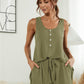 Scoop Neck Wide Strap Top and Shorts Set